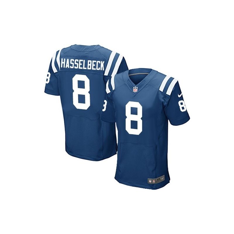 Cheap Matt Hasselbeck Colts Jersey From China Blue Elite #8