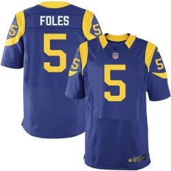 Cheap Nick Foles Rams Jersey From China Royal Blue Elite #5