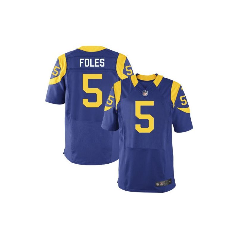 Cheap Nick Foles Rams Jersey From China Royal Blue Elite #5