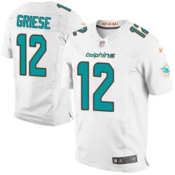 Cheap Bob Griese Dolphins Jersey From China White Elite #12
