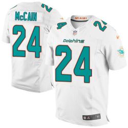 Cheap Brice McCain Dolphins Jersey From China White 2015 new Elite #24