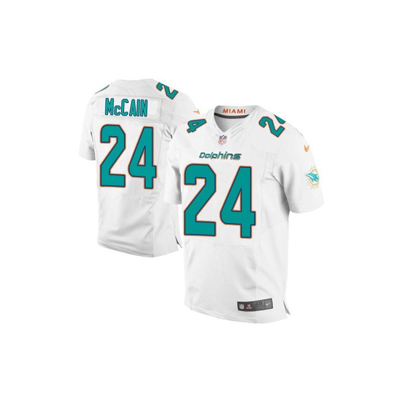 Cheap Brice McCain Dolphins Jersey From China White 2015 new Elite #24