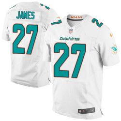 Cheap LaMichael James Dolphins Jersey From China White 2015 new Elite #27