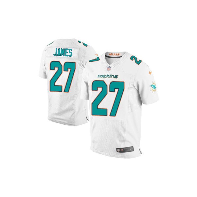 Cheap LaMichael James Dolphins Jersey From China White 2015 new Elite #27