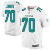 Cheap JaWuan James Dolphins Jersey From China White 2015 new Elite #70