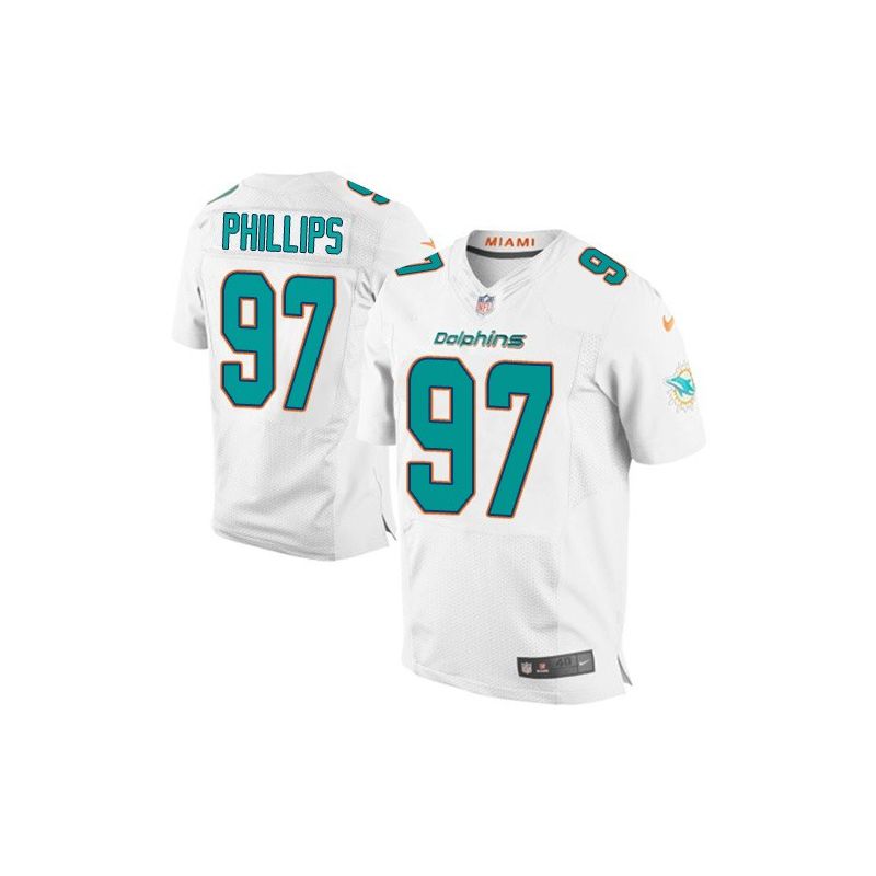 Cheap Jordan Phillips Dolphins Jersey From China White 2015 new Elite #97