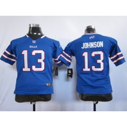Cheap Steve Johnson Bills Youth Jersey #13 Blue From China
