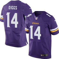 Cheap Stefon Diggs Vikings Jersey From China Purple Elite #14