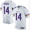 Cheap Stefon Diggs Vikings Jersey From China White Elite #14
