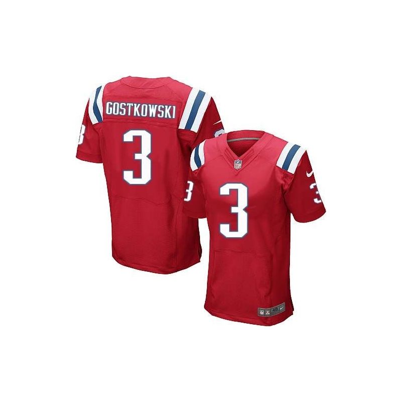 Cheap New Stephen Gostkowski Patriots Jersey From China Red Elite #3