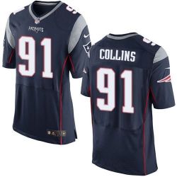 Cheap New Jamie Collins Patriots Jersey From China Blue Elite #91
