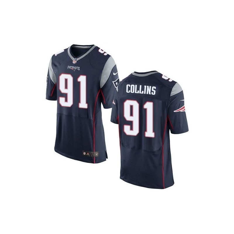 Cheap New Jamie Collins Patriots Jersey From China Blue Elite #91