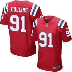 Cheap New Jamie Collins Patriots Jersey From China Red Elite #91