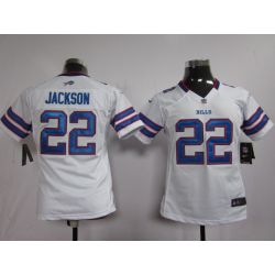 Cheap Fred Jackson Bills Youth Jersey #22 White From China