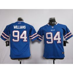 Cheap Mario Williams Bills Youth Jersey #94 Blue From China