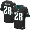 Cheap Earl Wolff Eagles Jersey From China Black Elite #28