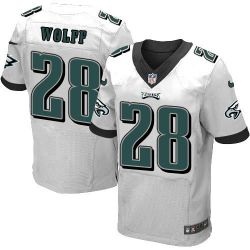 Cheap Earl Wolff Eagles Jersey From China White Elite #28