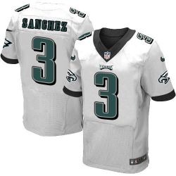 Cheap Mark Sanchez Eagles Jersey From China White Elite #3