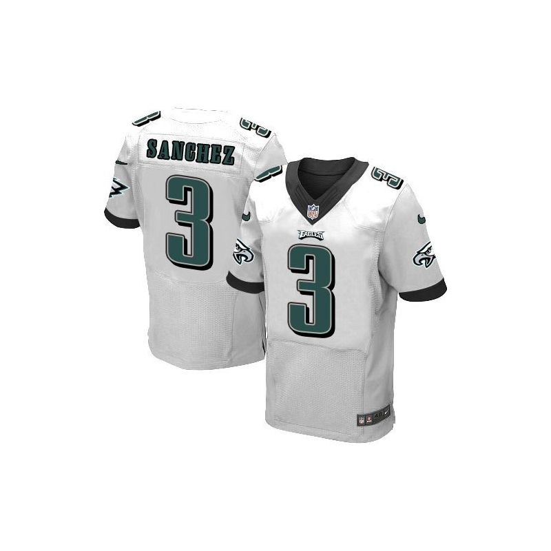 Cheap Mark Sanchez Eagles Jersey From China White Elite #3