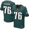 Cheap Allen Barbre Eagles Jersey From China Green Elite #76