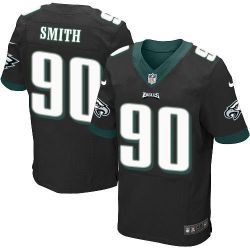 Cheap Marcus Smith Eagles Jersey From China Black Elite #90