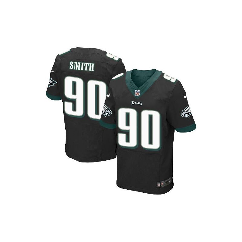 Cheap Marcus Smith Eagles Jersey From China Black Elite #90