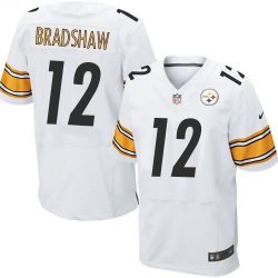 Cheap Terry Bradshaw Steelers Jersey From China White Elite #12