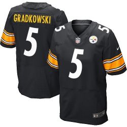 Cheap Bruce Gradkowski Steelers Jersey From China Black Elite #5
