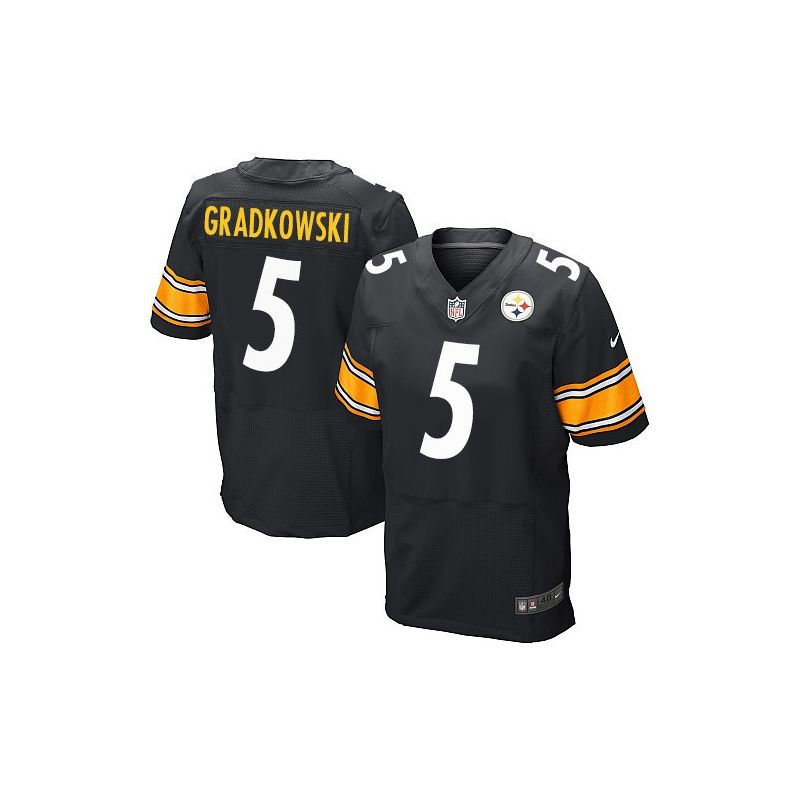 Cheap Bruce Gradkowski Steelers Jersey From China Black Elite #5