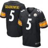 Cheap Bruce Gradkowski Steelers Jersey From China Black Elite #5