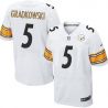 Cheap Bruce Gradkowski Steelers Jersey From China White Elite #5