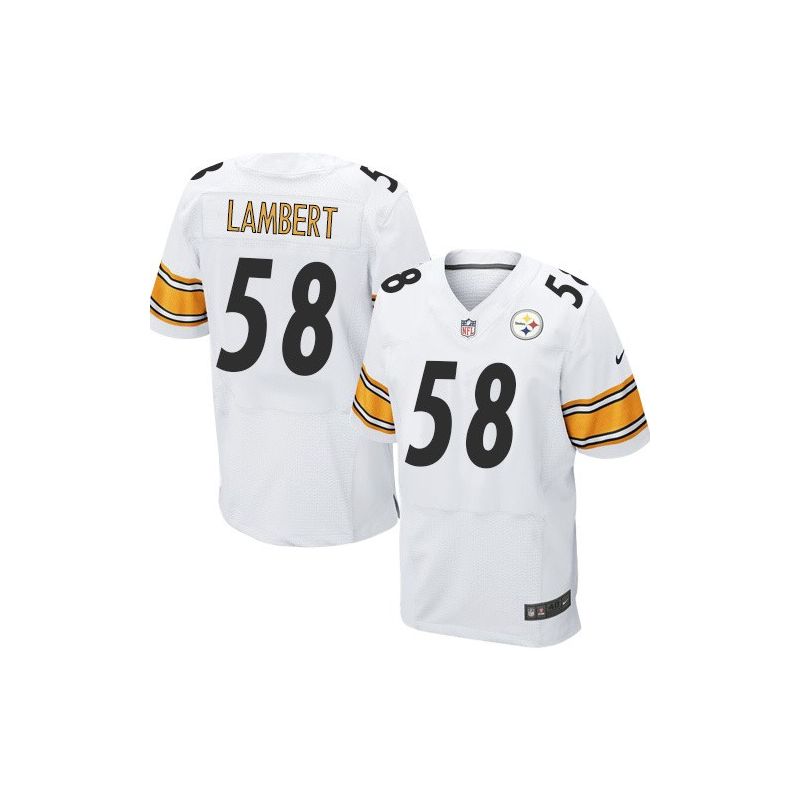 Cheap Jack Lambert Steelers Jersey From China White Elite #58