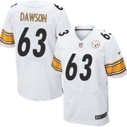 Cheap Dermontti Dawson Steelers Jersey From China White Elite #63