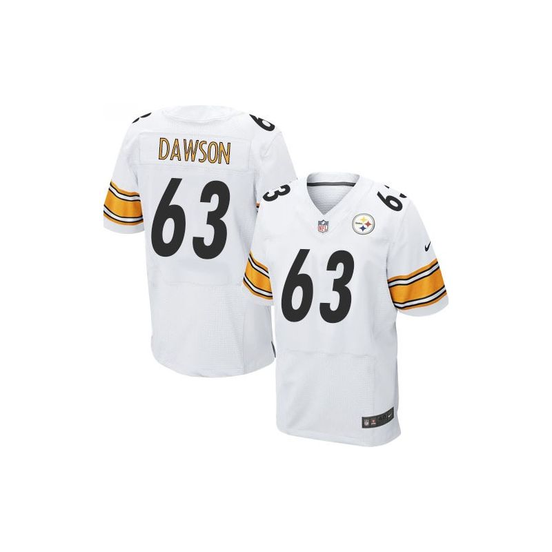 Cheap Dermontti Dawson Steelers Jersey From China White Elite #63