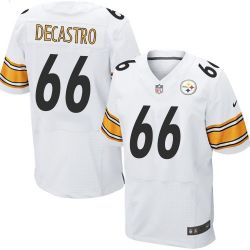 Cheap David DeCastro Steelers Jersey From China White Elite #66