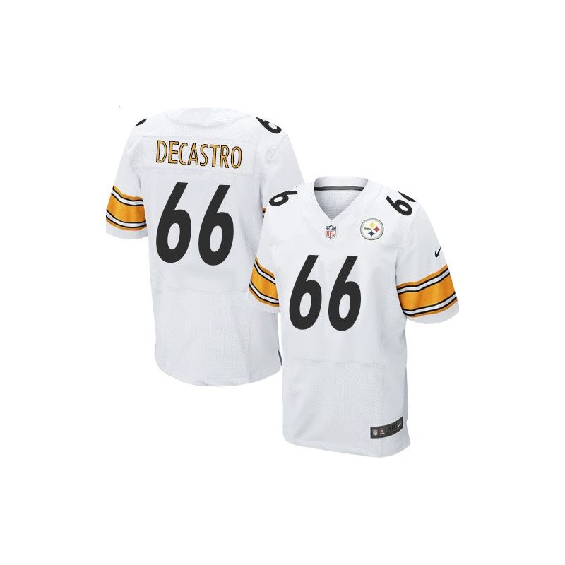Cheap David DeCastro Steelers Jersey From China White Elite #66