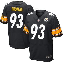Cheap Cam Thomas Steelers Jersey From China Black Elite #93