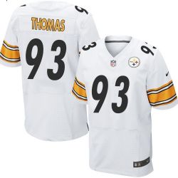 Cheap Cam Thomas Steelers Jersey From China White Elite #93