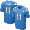 Cheap San Jarret Johnson Chargers Jersey From China Light Blue Elite #11