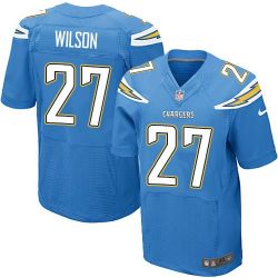 Cheap San Jimmy Wilson Chargers Jersey From China Light Blue Elite #27