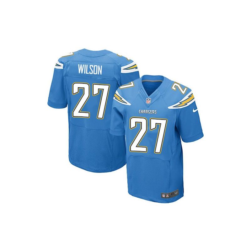 Cheap San Jimmy Wilson Chargers Jersey From China Light Blue Elite #27
