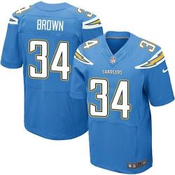 Cheap San Donald Brown Chargers Jersey From China Light Blue Elite #34