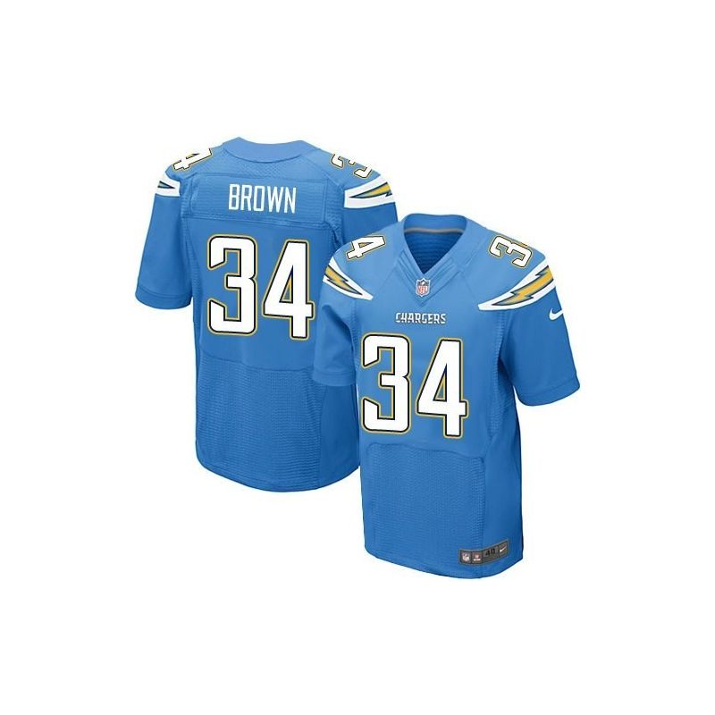 Cheap San Donald Brown Chargers Jersey From China Light Blue Elite #34