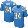 Cheap San Donald Brown Chargers Jersey From China Light Blue Elite #34