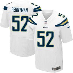 Cheap San Denzel Perryman Chargers Jersey From China White Elite #52