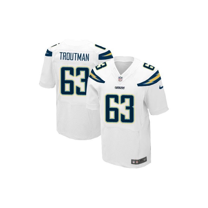 Cheap San Johnnie Troutman Chargers Jersey From China White Elite #63