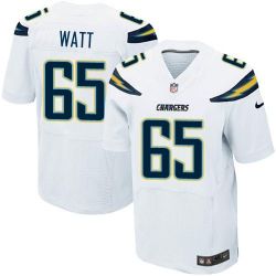 Cheap San Chris Watt Chargers Jersey From China White Elite #65