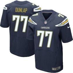 Cheap San King Dunlap Chargers Jersey From China Navy Elite #77