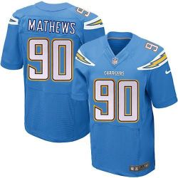 Cheap San Ryan Mathews Chargers Jersey From China Light Blue Elite #90