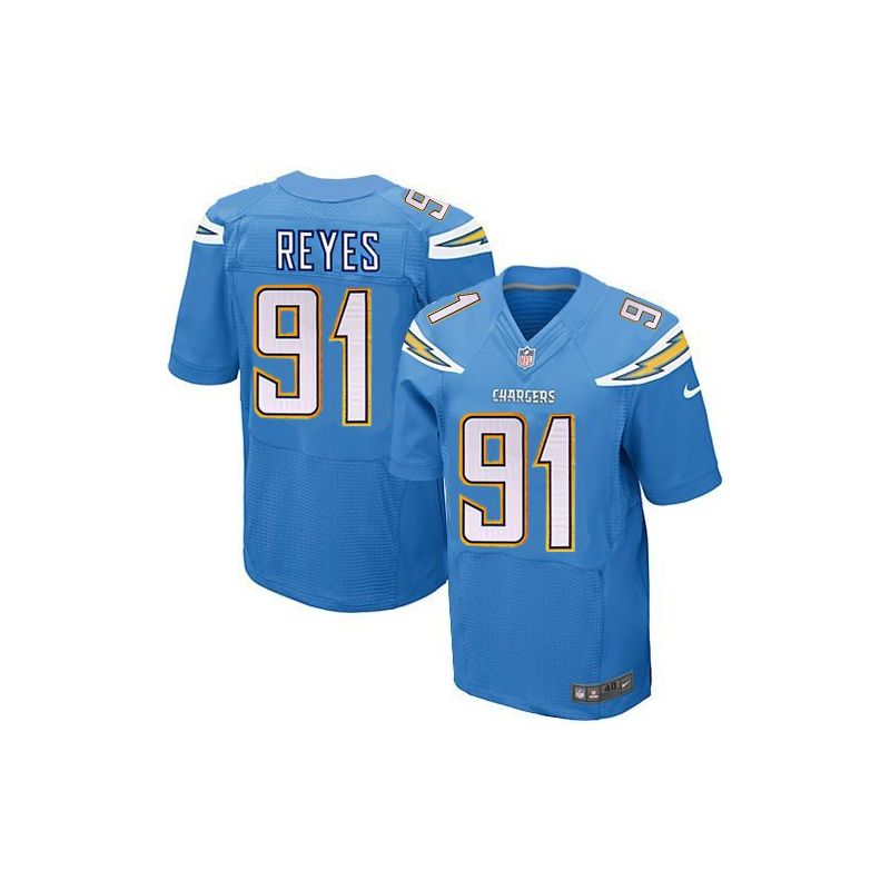 Cheap San Kendall Reyes Chargers Jersey From China Light Blue Elite #91